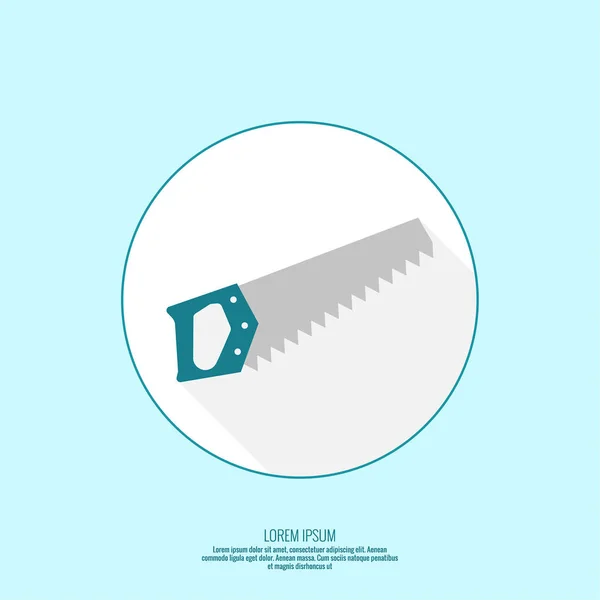 Hand saw icon. — Stock Vector