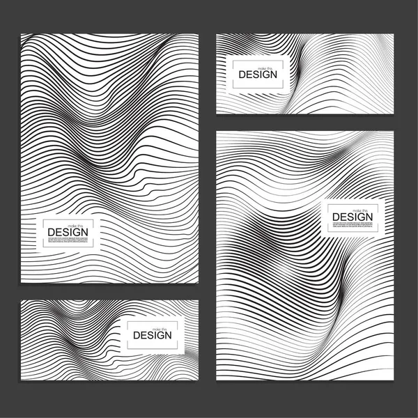 Ensemble de couvertures de livres et de bannières design — Image vectorielle