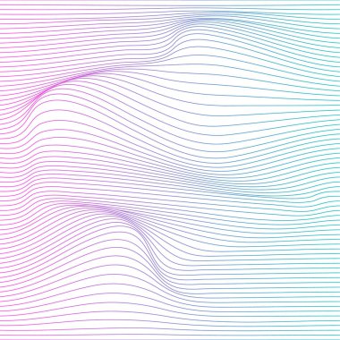 Vektör renkli şerit deformasyon arka planı.