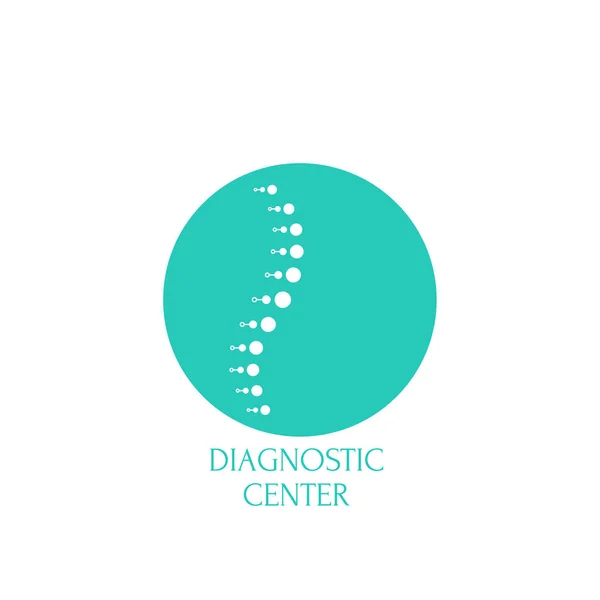 Wervelkolom diagnostische center. — Stockvector