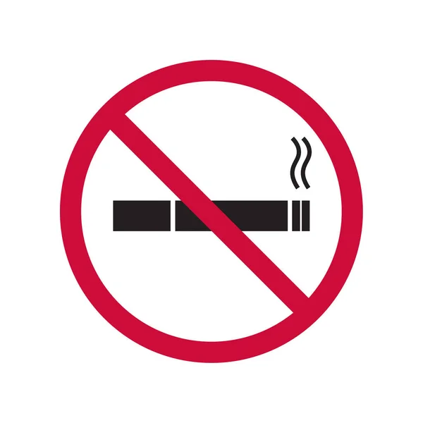 Icono del vector no son fumadores . — Vector de stock