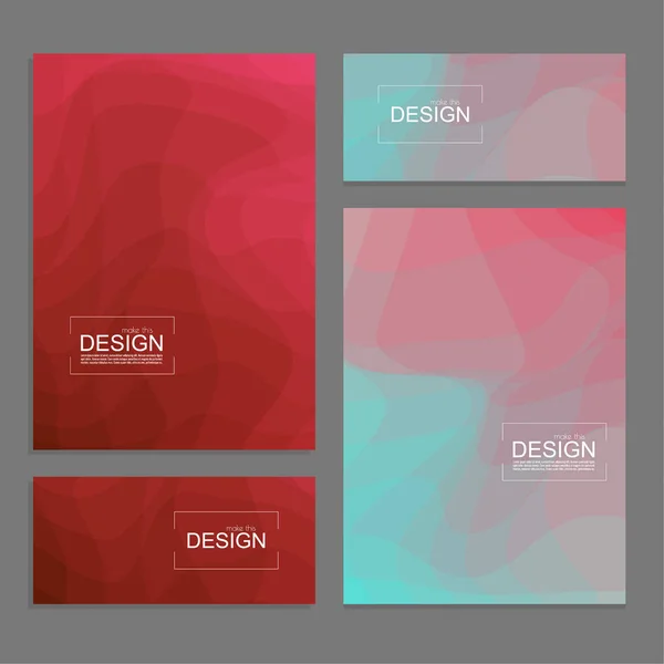 Conjunto de portadas y pancartas — Vector de stock