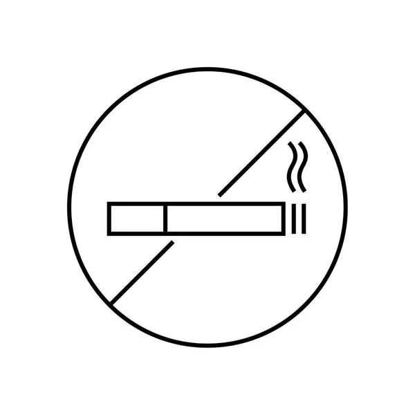 Vector pictogram zijn nr-rokend. — Stockvector