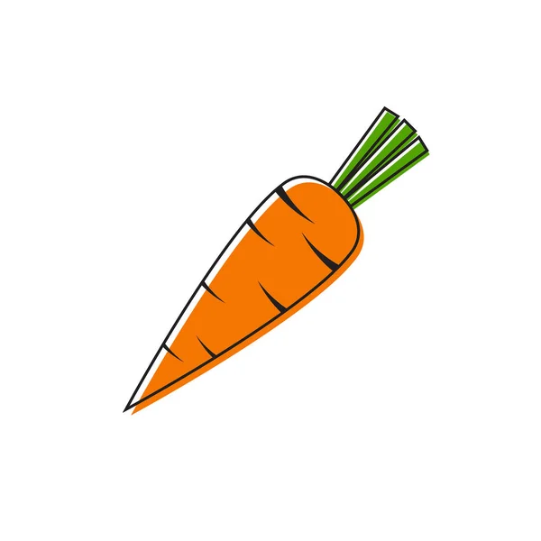 Ícone vetorial cenouras . — Vetor de Stock