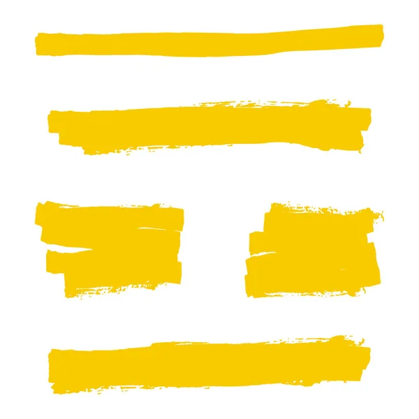 Gelber Textmarker — Stockvektor