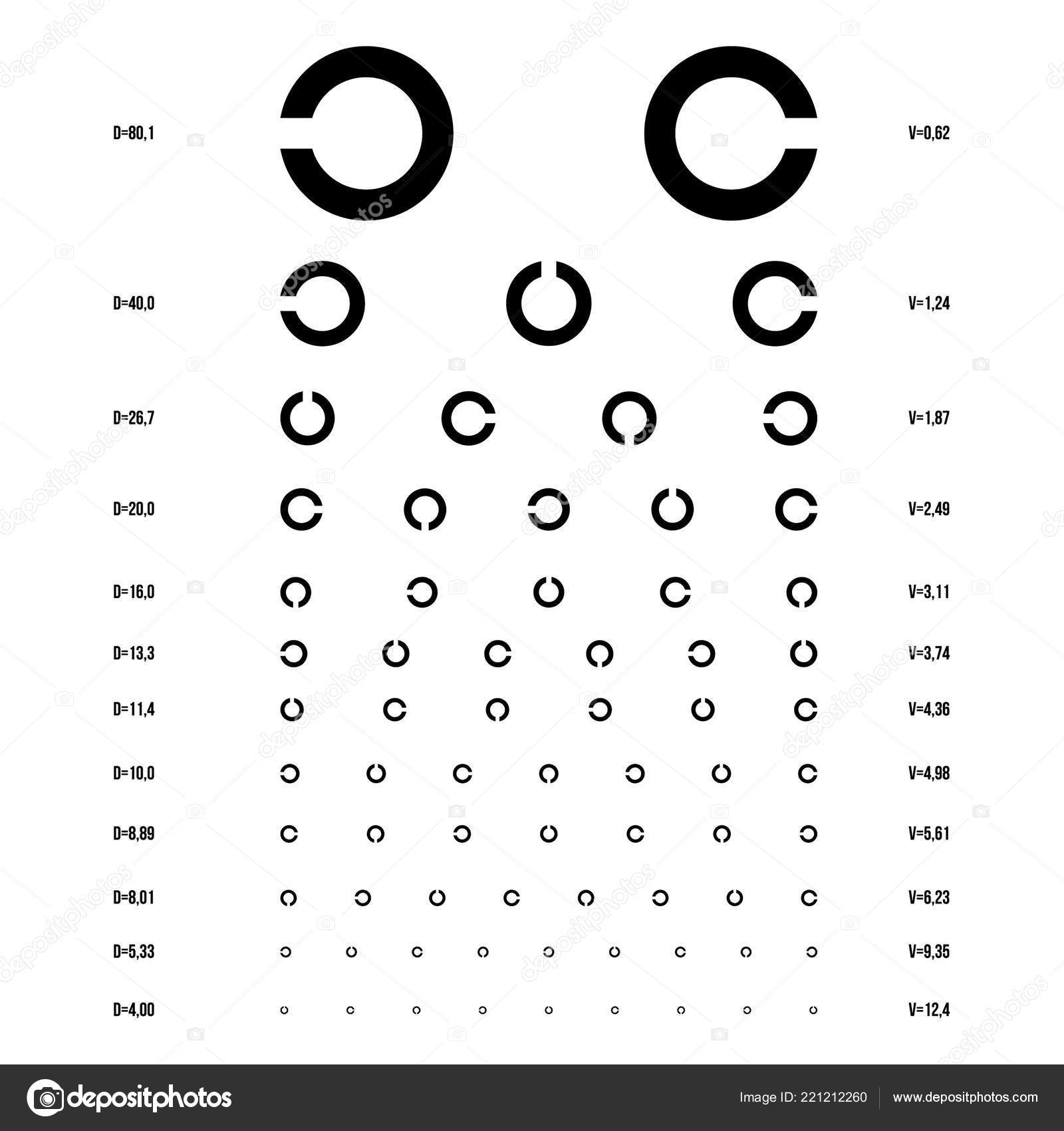 Opticians Test Chart