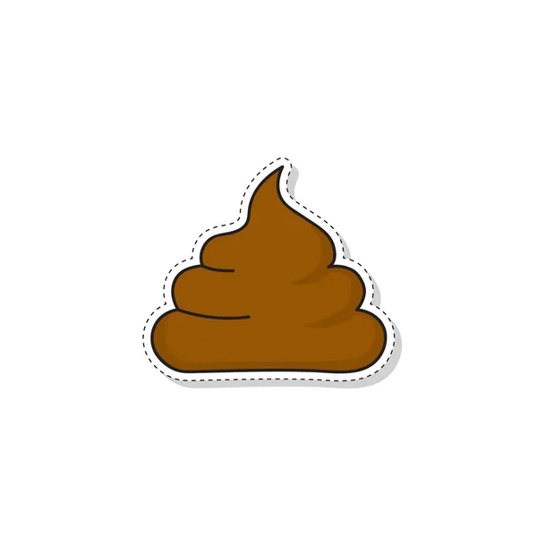 Poop icono de vector . — Archivo Imágenes Vectoriales