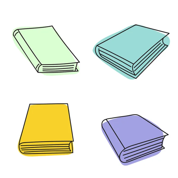 Conjunto de cuadernos de bocetos vectoriales . — Vector de stock