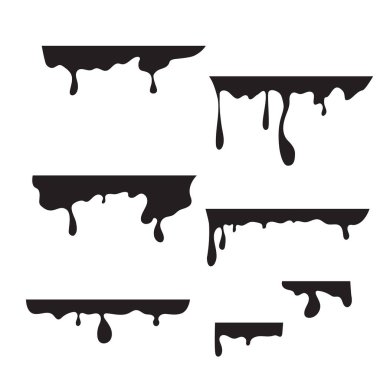 Siyah vektör izole siluet.