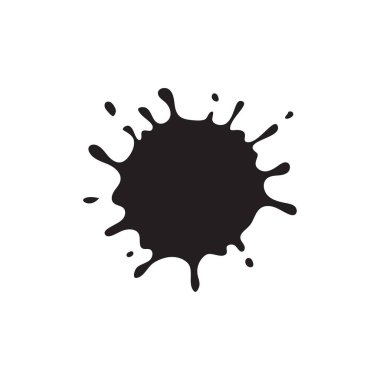Vektör siyah mürekkep sıçraması