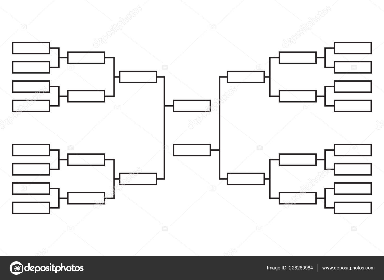 blank 16 team tournament bracket isolated on white background 14764023  Vector Art at Vecteezy