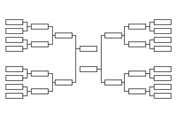 blank 16 team tournament bracket isolated on white background 14764023  Vector Art at Vecteezy