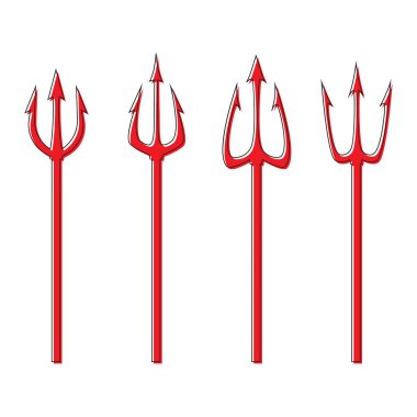 Şeytan Trident vektör 