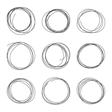 El çizilmiş ovalleri ayarla