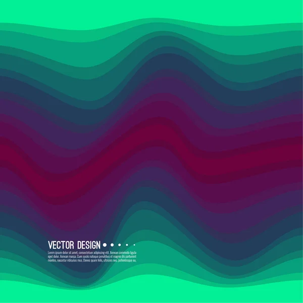 Distorted wave colorful texture. — Stock Vector