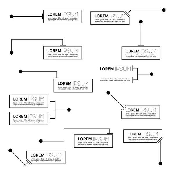 Títulos de llamadas digitales. — Archivo Imágenes Vectoriales