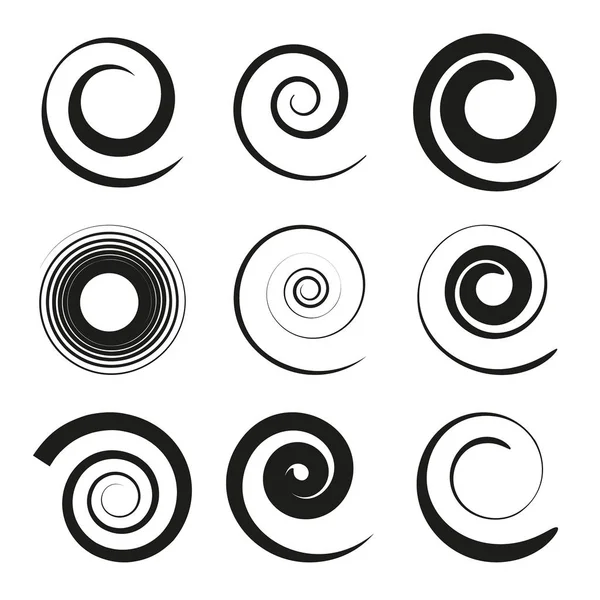 Swirling vector icons — Stock Vector