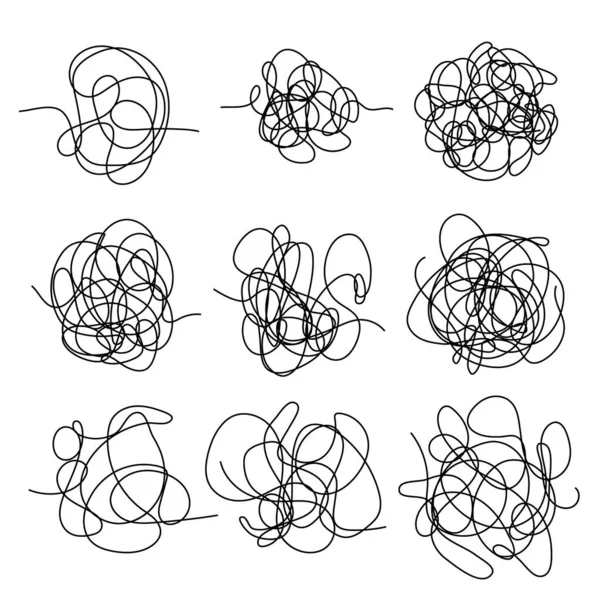 Conjunto de líneas de caos . — Archivo Imágenes Vectoriales