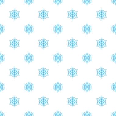 Kar taneleriyle vektör pürüzsüz desen.