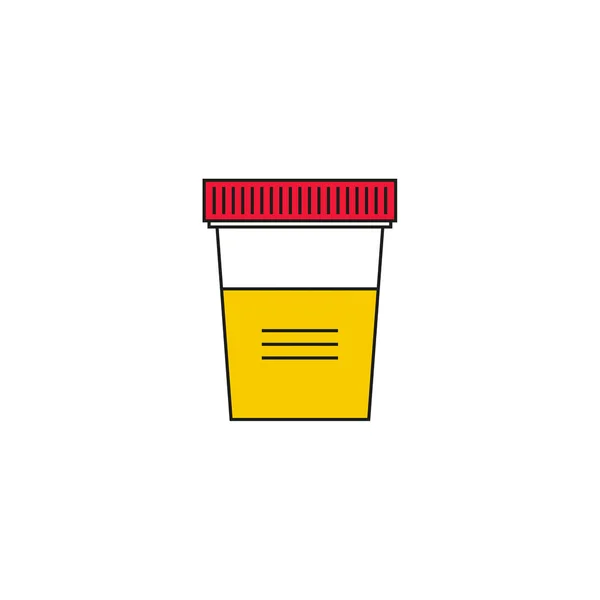 Icône vectorielle pour test d'urine — Image vectorielle