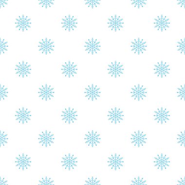 Kar taneleriyle vektör pürüzsüz desen.