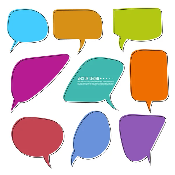 Set of speech bubbles. — Stock Vector