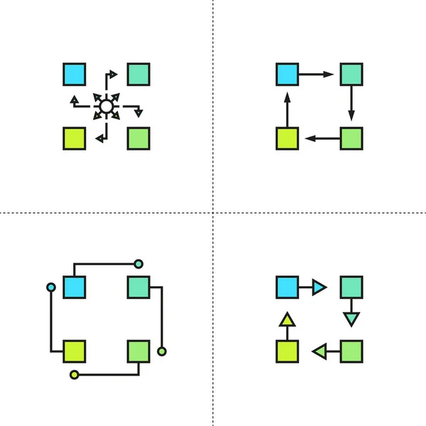 Icône vectorielle Algorithme . — Image vectorielle