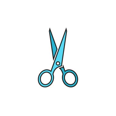 Vektör siyah makas simgesi