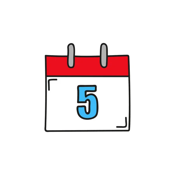 Icono del calendario vectorial . — Vector de stock