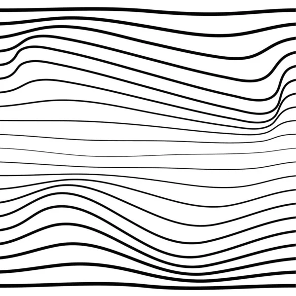 Distorted wave monochrome texture. — Stock Vector