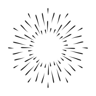 Vintage patlamış ışık ışınları.