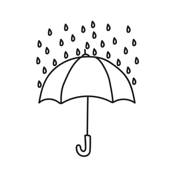 Vector doodle umbrella — Stock Vector