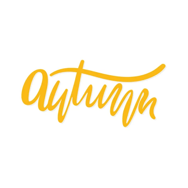 Vecteur écriture mot automne. — Image vectorielle