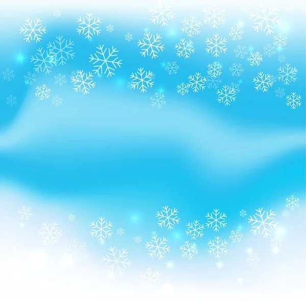 Kerstmis winter blauwe achtergrond. — Stockvector