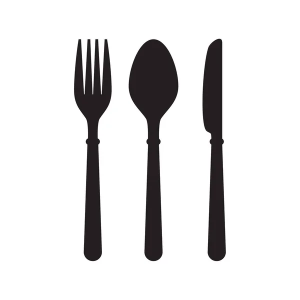 餐具刀叉勺子 — 图库矢量图片