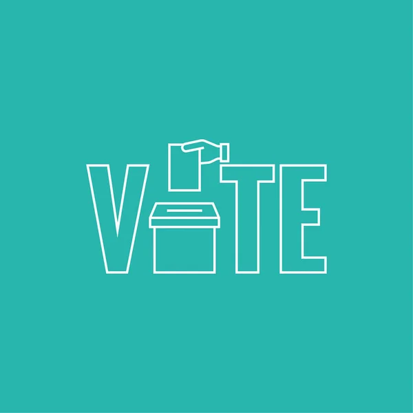 Vote vector icon. — 스톡 벡터