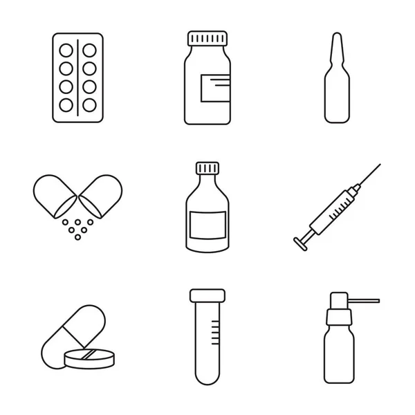 Pilules et injections — Image vectorielle