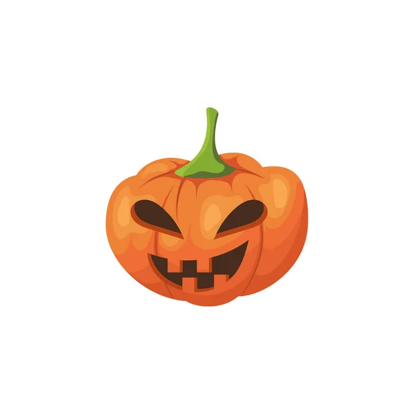 Halloween calabaza de miedo. — Vector de stock