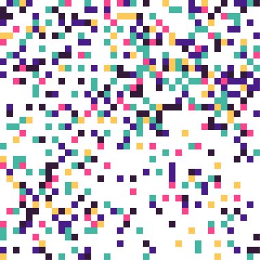 Çok renkli pixelation.