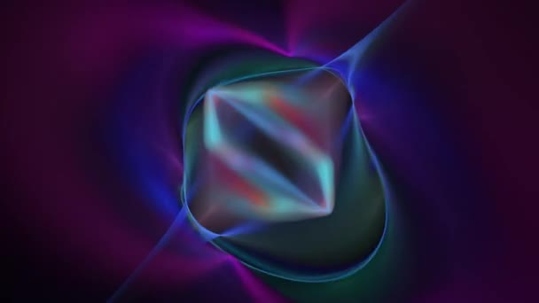 Fond abstrait de mouvement, ondes d'énergie sans couture animation en boucle .