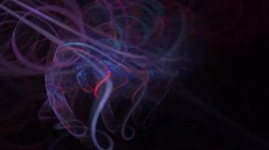 Soyut hareket arka plan, enerji dalgaları ve yıldırım sorunsuz döngü mümkün.