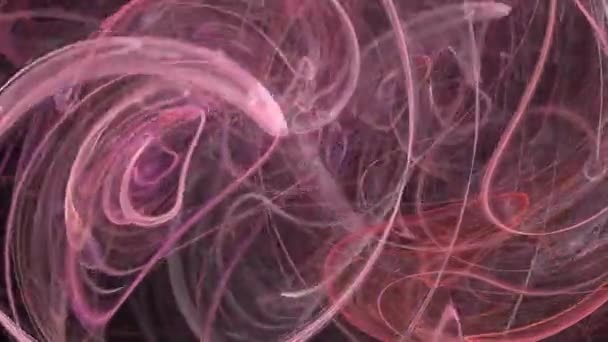 Fond de mouvement abstrait, ondes d'énergie et la foudre boucle transparente capable . — Video