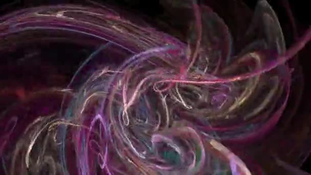 Абстрактный фон движения, энергетические волны и молниеносная ловушка . — стоковое видео