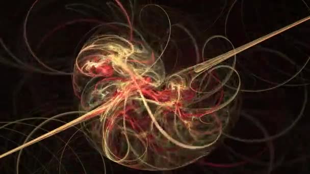Абстрактный фон движения, энергетические волны и молниеносная ловушка . — стоковое видео