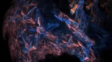 Soyut hareket arka plan, enerji dalgaları ve yıldırım sorunsuz döngü mümkün.