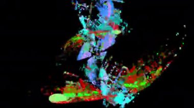 Alfa kanalı, loopable ile soyut hareketli arka plan