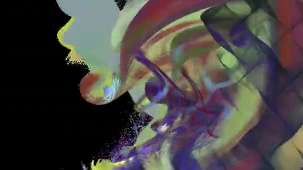 Fond abstrait de mouvement avec canal alpha, boucle 