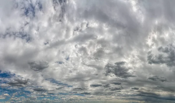 Fantásticas Nuvens Escuras Composição Céu Natural Amplo Panorama — Fotografia de Stock