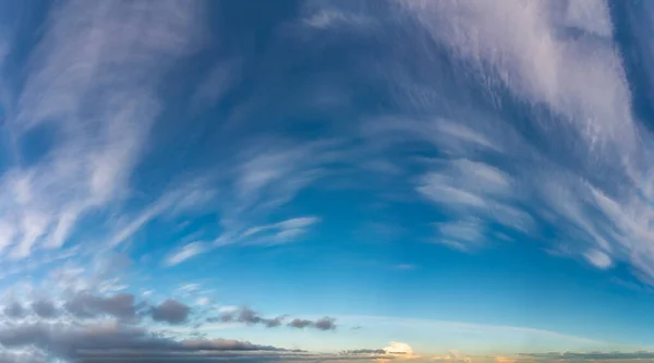 Fantastische Zachte Wolken Bij Zonsopgang Natuurlijke Samenstelling — Stockfoto