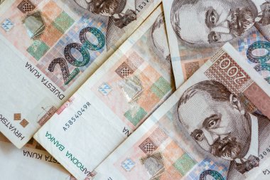 Hırvat para birimi banknotlar. Hırvat Kunası kümesi